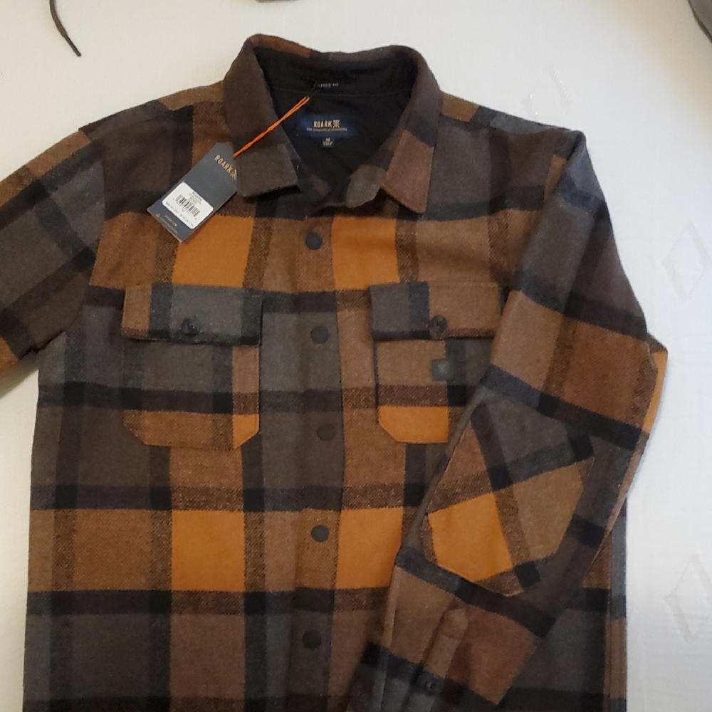 Roark Nordsman Pecan Flannel Medium
